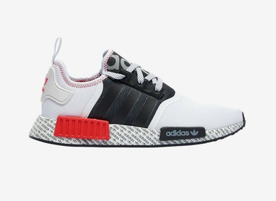 nmd red white black